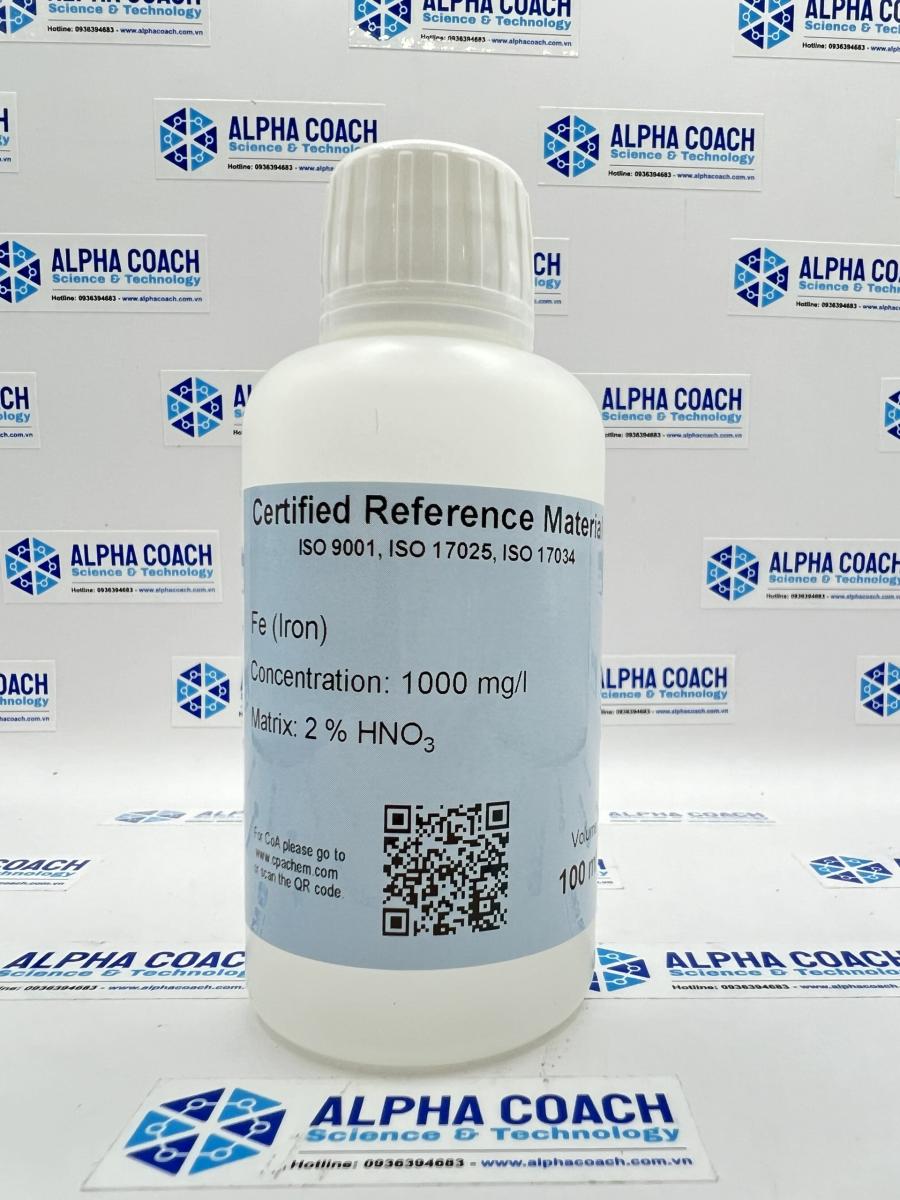 Dung dịch chuẩn ICP - Iron Fe - 1000 mg/l, mã C019.2NP.L1, hãng CPAchem, Bungari
